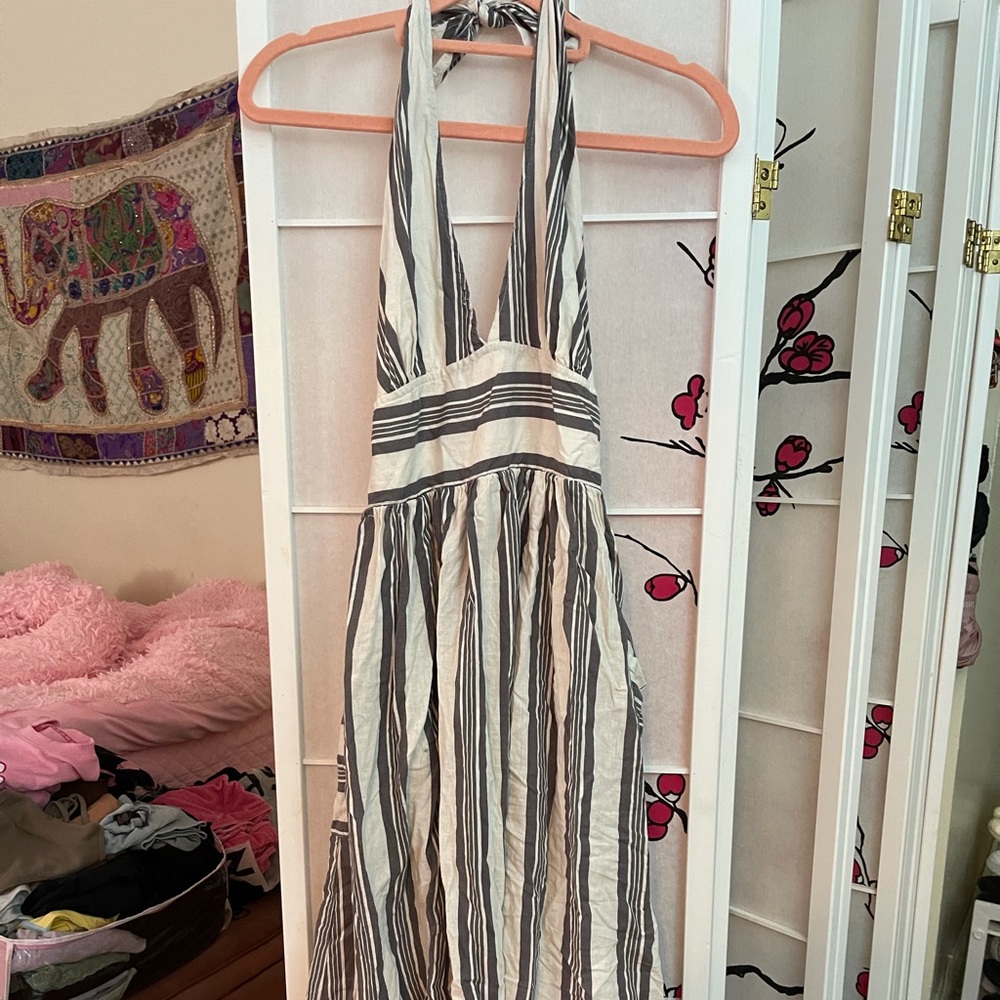 Urban Outfitters Halter Striped Dress